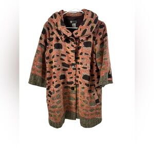 Damee Inc Sweater Jacket Lined Sz Small